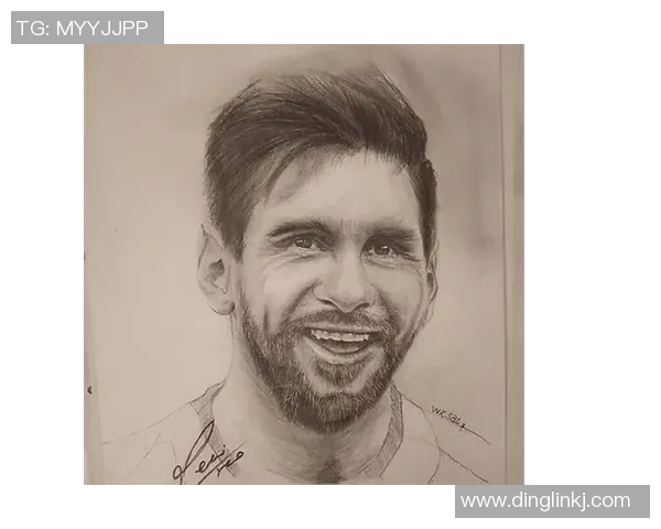 梅西足球明星素描艺术作品展现其独特魅力与风采